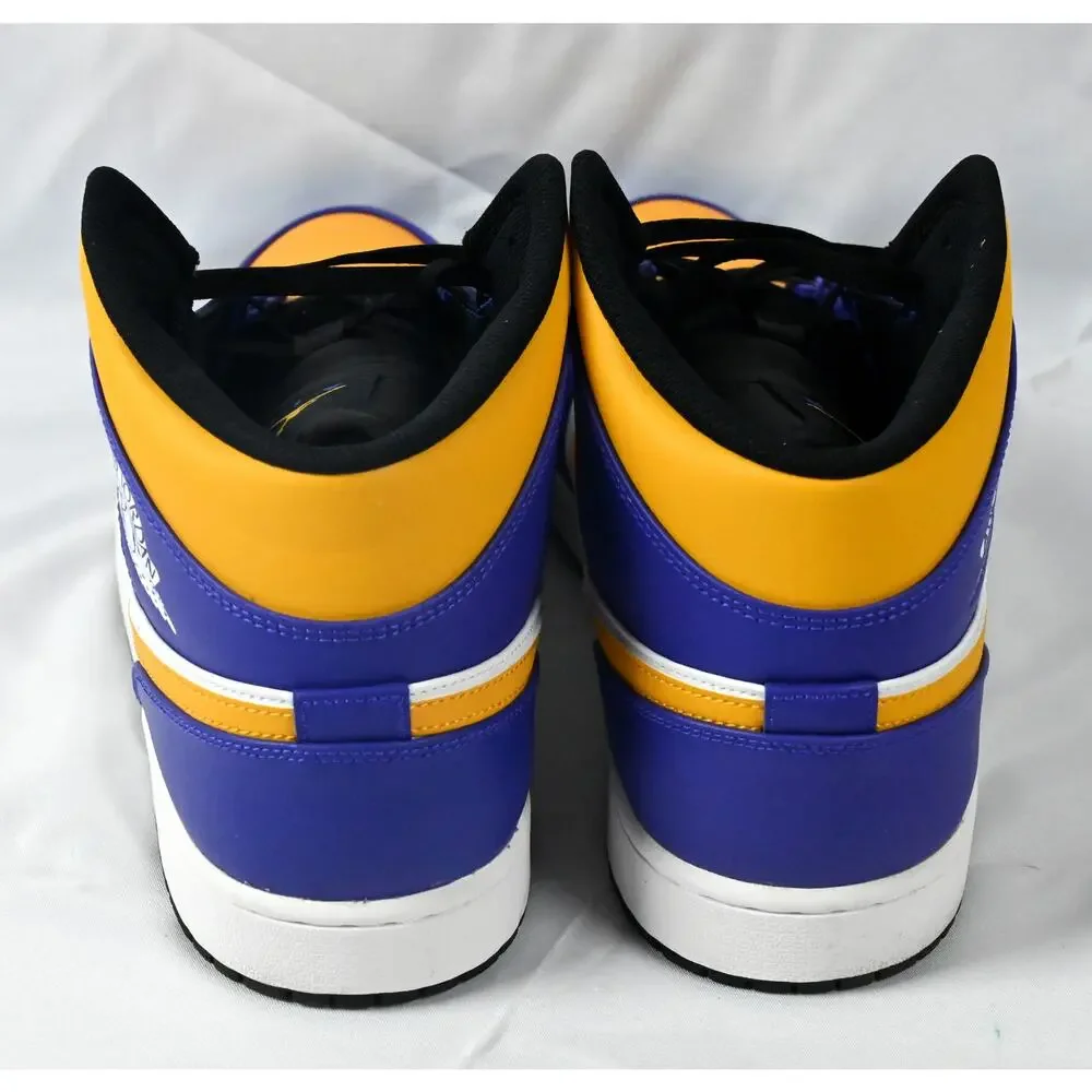 Air Jordan 1 Mid Lakers/LSU! Men's 15 DQ8426-517 W/Box